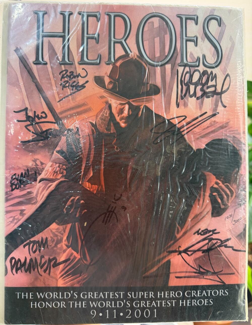 MARVEL HEROES 9-11 SIGNED 1st Print Memorial Comic Book with DYNAMIC FORCES COA